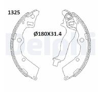 DELPHI LS2199 Kit ganasce freni