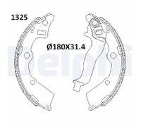 DELPHI LS2199 Kit ganasce freno per KIA