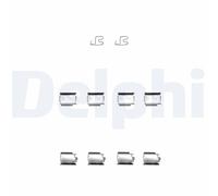 DELPHI LX0343 Kit accessori, Pastiglia freno per ABARTH,ALFA ROMEO,BMW,CHEVROLET
