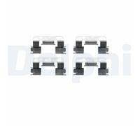DELPHI LX0376 Kit accessori, Pastiglia freno per TOYOTA