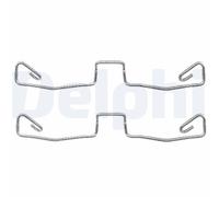 DELPHI LX0448 Kit accessori, Pastiglia freno per AUDI