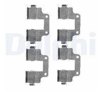 DELPHI LX0485 Kit accessori, Pastiglia freno per JEEP,LAND ROVER