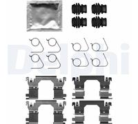 DELPHI LX0701 Kit accessori, Pastiglia freno per INFINITI,MITSUBISHI,NISSAN,OPEL