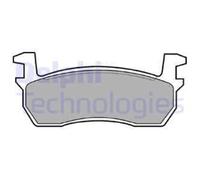 DELPHI Pastiglie Bremsbelegsatz Frontale Sistema Akebono per Nissan Micra I