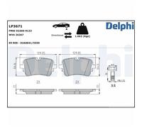 Delphi Pastiglie Freni Posteriori per Audi A6 A7 A8 Q7 Q8 VW Touareg