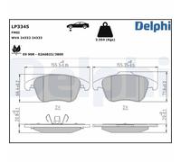 DELPHI Pastiglie Freno Kit Freni a Disco per MG