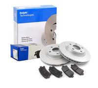 DELPHI Set Pastiglie Freno + Dischi Anteriori Ventilati per Fiat Tipo Hatchback