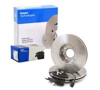 DELPHI Set Pastiglie Freno + Dischi Anteriori Ventilati per Peugeot 406 8B 8E/F