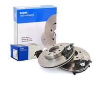 DELPHI Set Pastiglie Freno + Dischi Anteriori Ventilati per Renault Scénic IV