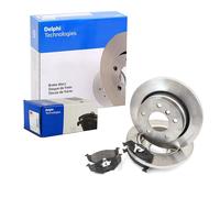 DELPHI Set Pastiglie Freno + Dischi Pieno Frontale per Ford Transit Scatola