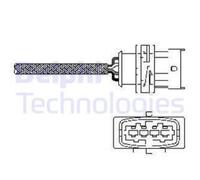 DELPHI Sonda Controllo Lambda per Opel Meriva Astra H 1.6 ES10789-12B1