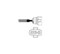 DELPHI Sonda lambda ES10967-12B1 riscaldato davanti al catalizzatore 885mm Compatibilità con VW Transporter IV Bus 70B, 70C, 7DB, 7DK, 70J, 70K, 7DC, 7DJ GOLF III 1H1 SHARAN 7M8, 7M9, 7M6