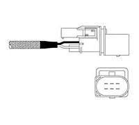 DELPHI Sonda lambda ES11026-12B1 riscaldato davanti al catalizzatore 900mm Compatibilità con MERCEDES-BENZ Sedan W203 Sedan W211 SPRINTER 3,5-t Furgonato 906 SLK R171