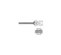 DELPHI Sonda lambda ES20307-12B1 riscaldato 1235mm Compatibilità con PEUGEOT 206 2 volumi/Coda spiovente 2A/C 308 II 307 3A/C 208 II Hatchback UB, UP, UW, UJ, CITROËN XSARA PICASSO N68