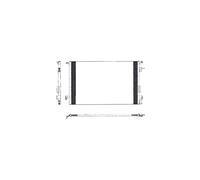 DELPHI TSP0225463 Condensatore climatizzatore senza essiccatore