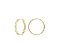 DelPia, Anello Modello Fede in Oro 18kt e Argento Sterling 925 misura 14 (Spessore 3, Giallo)