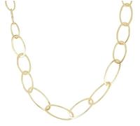 DelPia, Collana Unisex Catena Tecnica Brevettata 2begold 1/10 Oro 18kt e Anima Argento Sterling 925 con Maglie Grandi (45cm)
