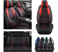 DELPOS Coprisedili auto universali per BMW Serie 3 323Ci E46 328Ci E46 318Ci E46 320Ci E46 Coupé Accessori Auto Nero Rosso