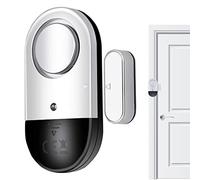 delr 2 Sensore di Porta di Allarme Magnetico | Campanello di Ingresso Porta Super Forte 125dB per Porta Anteriore | Allarme di Sicurezza Wireless con Sensore di Campanello Porta Rumoroso
