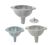 delr 5 Bocca piccola, set di 3 imbuti da cucina grandi e piccoli | Imbuti domestici per uso in cucina riempimento bottiglie da cucina, olio, birra, liquido, cibo