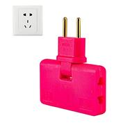 delr Adattatore Presa Parete | Convertitore Spina Girevole 3 in 1 | Estensore Presa Elettrica Portatile a Parete con Testa Girevole 180 Gradi