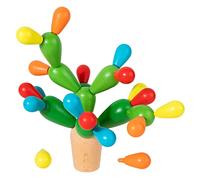 delr Cactus arcobaleno impilabile Legno | Giocattolo impilabile Montessori Rainbow Cactus,Puzzle Divertenti Attività Educative per Bambini
