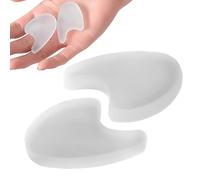 delr Distanziali per dita - 2 pezzi correttore per piedi - separatori per dita in gel per dita sovrapposte, allineamento delle dita grosse del piede, correttore e distanziatore leggero, comodo