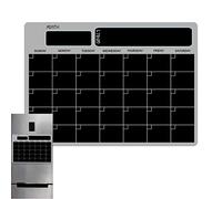 delr Frigorifero | Planner settimanale mensile A3 Calendario magnetico per frigorifero cancellato a secco | Lavagna bianca riutilizzabile 16,5 x 11,8 pollici