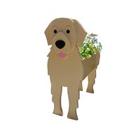 delr giardino Vaso di Cane Vaso di fiori, Corgi Labrador Golden Retriever giardino, Corgi Labrador Golden Retriever Vasi per fiori o piante all'aperto, Supporto