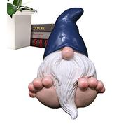 delr Gnomo Giardino Esterno | Gnomo Fatto a Mano Primavera Gnomo Resina Senza Viso | Figure Nani Gnomi Scandinave per decorazione giardino, casa, fattoria, cucina