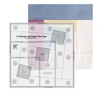 delr Imbottito - Righello Patchwork Cucitura | Strumento di ritaglio capanna Tronchi per disegnare, artigianato, progetti di cucito e fai da te, forniture per trapuntatura