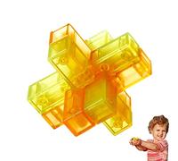 delr Luban Lock Puzzle | Giocattolo Luban Lock Brain - Sblocca i Giocattoli di distrazione a Mano del Gioco sensoriale Educativo Interlock per Test di logica IQ