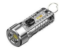 delr luce | Torcia ricaricabile USB | Luce tascabile blu rossa fluorescente LED per illuminazione campeggio con 5 luci, 3 luci, 3 lampi speciali