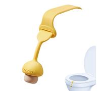 delr Maniglie per sedile del WC, copertura autoadesiva per WC con maniglia di sollevamento dei funghi, belle forniture per sedile del WC per evitare il tocco, sollevatore del sedile del WC