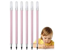 delr Matita eterna | 6 pezzi di penna cancellabile eterna senza inchiostro | Matita riutilizzabile Infinity per scrivere, disegnare, matita sostenibile per casa, ufficio, scuola