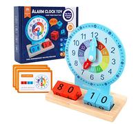 delr Orologio didattico,Orologio per Bambini Che imparano a Leggere l'ora | Orologio di apprendimento per Bambini, Orologio analogico Silenzioso per Bambini per l'orario di insegnamento, Orologi