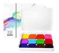 delr Pad per dipingere con le dita - Cuscinetti per timbri lavabili con stampa a base d'acqua, tamponi per inchiostro per bambini 12/24 colori, forniture per arti