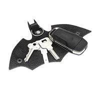 delr Portachiavi in pelle per uomini, portachiavi creativo in pelle PU - pieghevole a forma di pipistrello, simpatica custodia per chiavi auto con grande capacità, gancio portachiavi auto