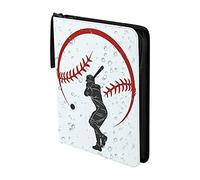 delr Raccoglitore per carte da baseball, piccolo raccoglitore per carte di credito con 9 scomparti, per 900 carte con 50 custodie