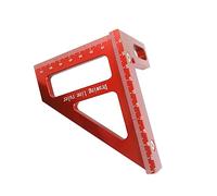 delr Righello di lavorazione del legno - Righello triangolare in lega di alluminio,Strumento di lavorazione del legno quadrato per l'ingegnere edile indicatore di marcatura a punto fisso