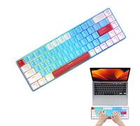 delr Tastiera meccanica 60% - Design compatto 68 tasti gioco cablato | Tastiera per computer comoda per PC portatile