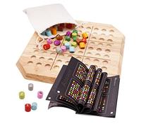 delr Tavolo Sudoku Legno - Tavolo Sudoku con legno, tavola in legno e libro puzzle, pensiero numerico per adulti e bambini