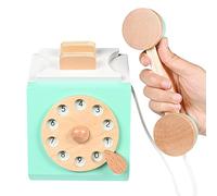 delr telefono per bambini | telefono rotante Retrò | House Phone per bambini Green Add Vintage Flavor Esercitare Abilità orali e comunicazione bambini in Età