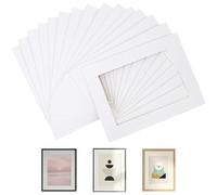Delsen 15 passepartout bianco passepartout 1,5 mm, dimensioni esterne 15 x 20 cm, dimensioni interne 9,7 x 14,7 cm, per immagini, stampe artistiche, foto