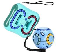 Delsen 2 pezzi Magic Bean, Fagioli Magici Giocattolo, Giocattolo Cubo di Fagioli, Giocattolo Educativo Fagiolo Magico, Fagiolo Magico Rotating Cubo, Regalo per Bambini Adulti Ragazza
