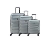 Delsey Paris Meteor 4 ruote Set di valigie 3 pezzi espandibile grigio