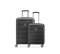Delsey Paris Set di valigie Meteor a 4 ruote S+M espandibile nero