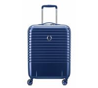 DELSEY PARIS 4 Double Rolls Cabin Trolley 55 Slim Line Steel Blue