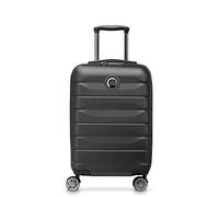 DELSEY PARIS - AIR ARMOUR - Valigia da Cabina Rigida Estensibile - 55x35x26 cm - 42 L - S - Nero