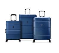 DELSEY PARIS - AIRSHIP 2.0 - Set di 3 valigie rigide - Blu chiaro | Guscio rigido e leggero, Garanzia 2 anni, Lucchetto TSA, Set di valigie, 4 ruote doppie, ABS